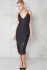 Lavish Alice Premium Black Cornelli Cami Dress 